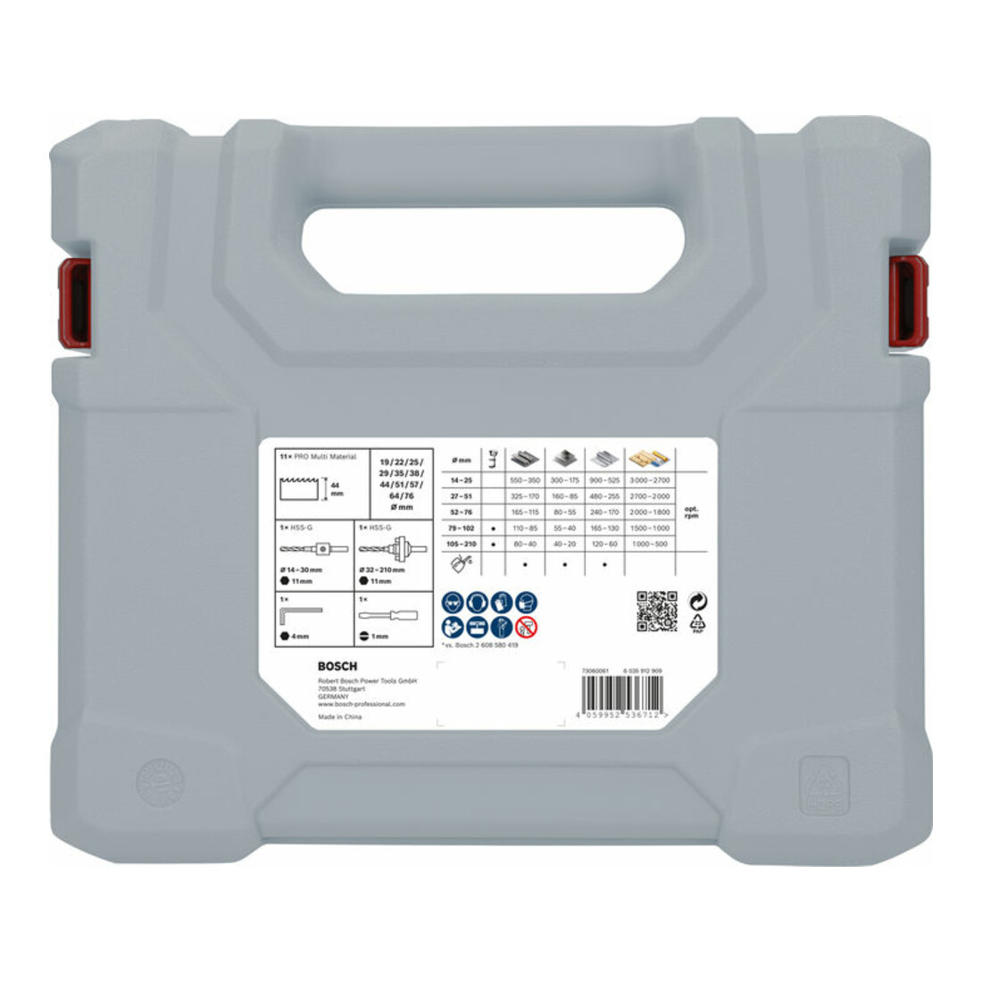 Bosch PRO Multi Material Lochsägen-Set, 19-76mm, 17-tlg.