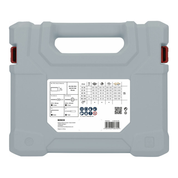 Bosch PRO Multi Material Lochsägen-Set, 22-64mm, 12-tlg.