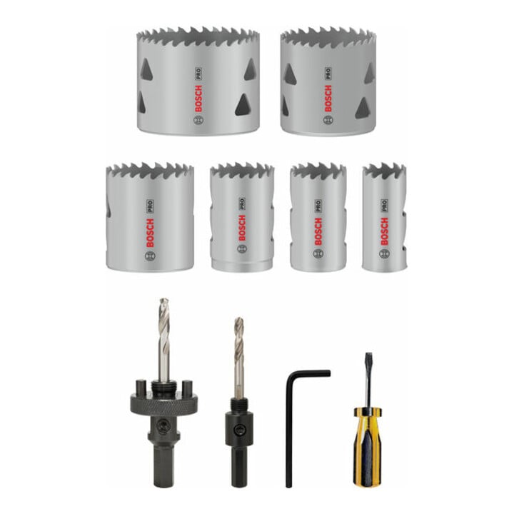 Bosch PRO Multi Material Lochsägen-Set, 22-64mm, 12-tlg.