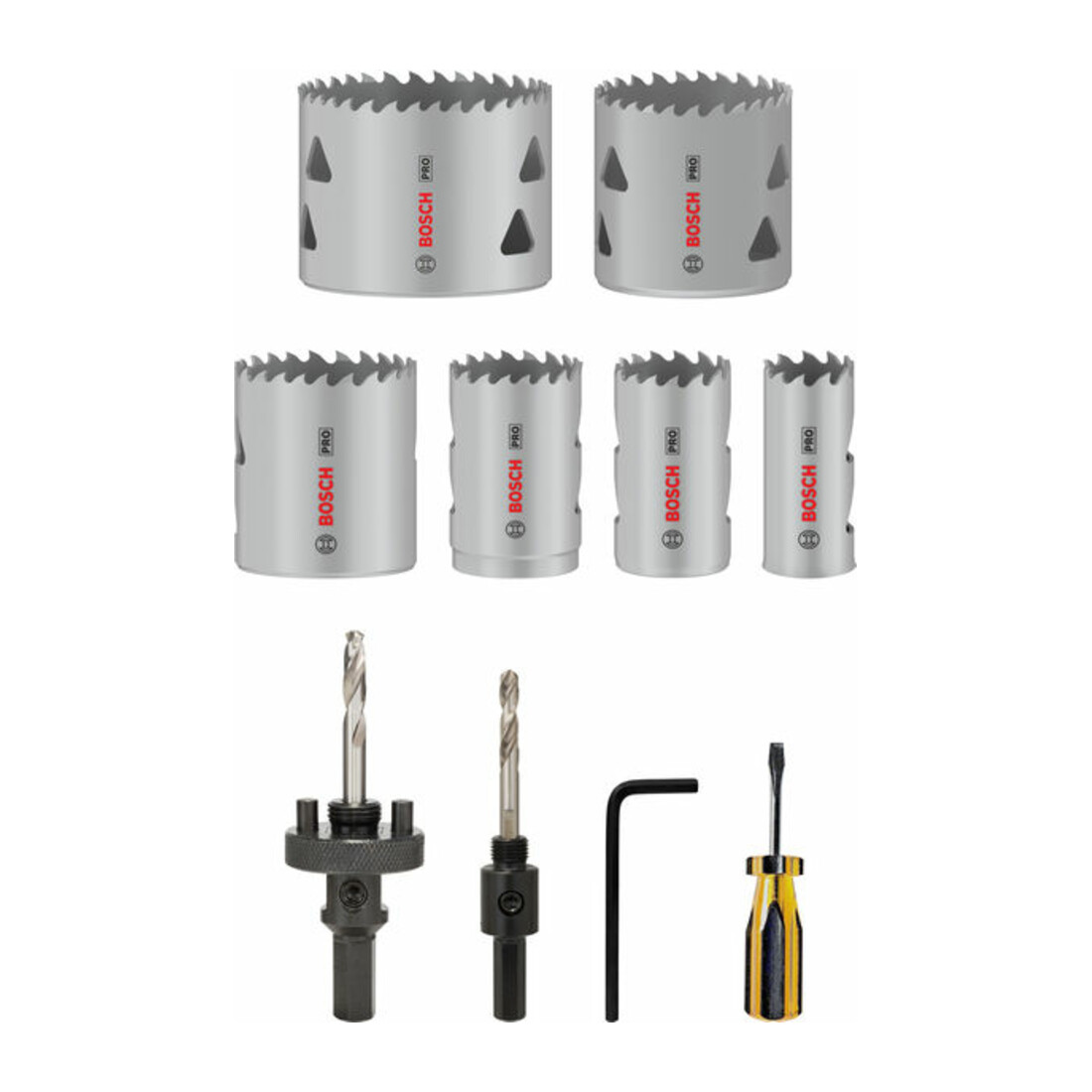 Bosch PRO Multi Material Lochsägen-Set, 22-64mm, 12-tlg.