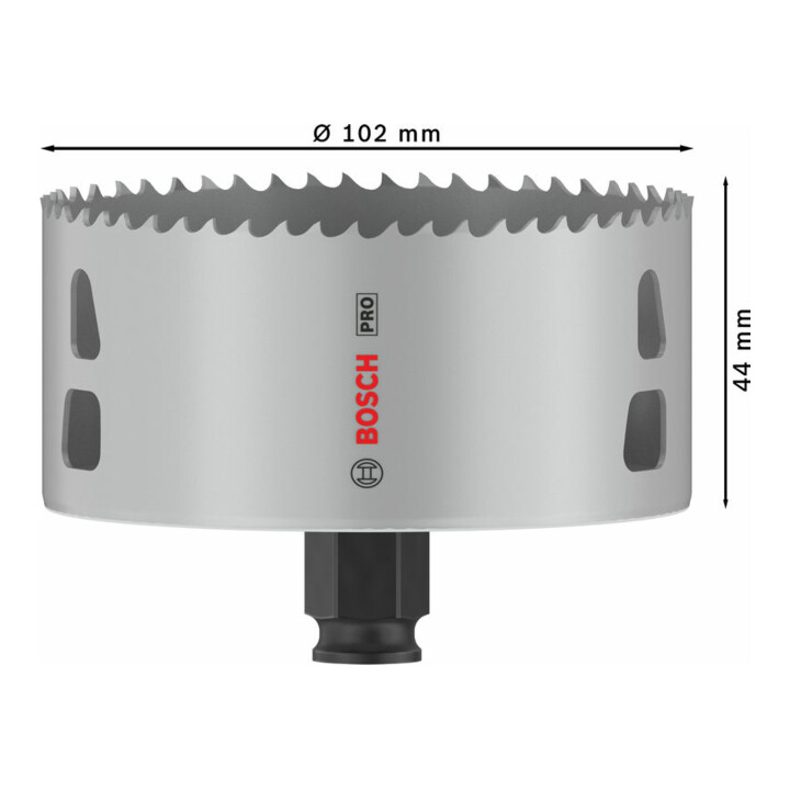 Bosch PRO Multi Material PC Plus Lochsäge, 102 mm, 8-tlg