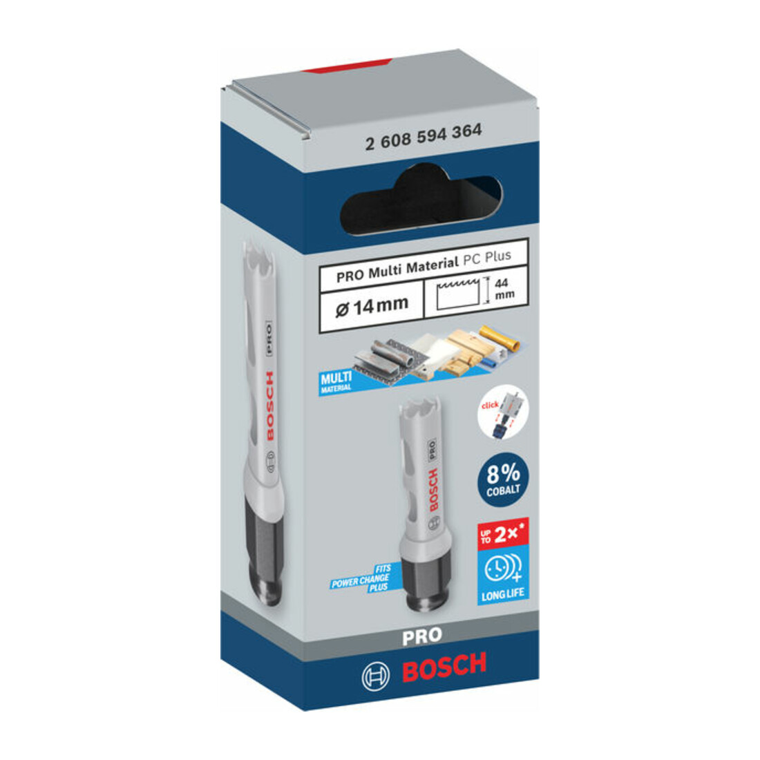 Bosch PRO Multi Material PC Plus Lochsäge, 14 mm