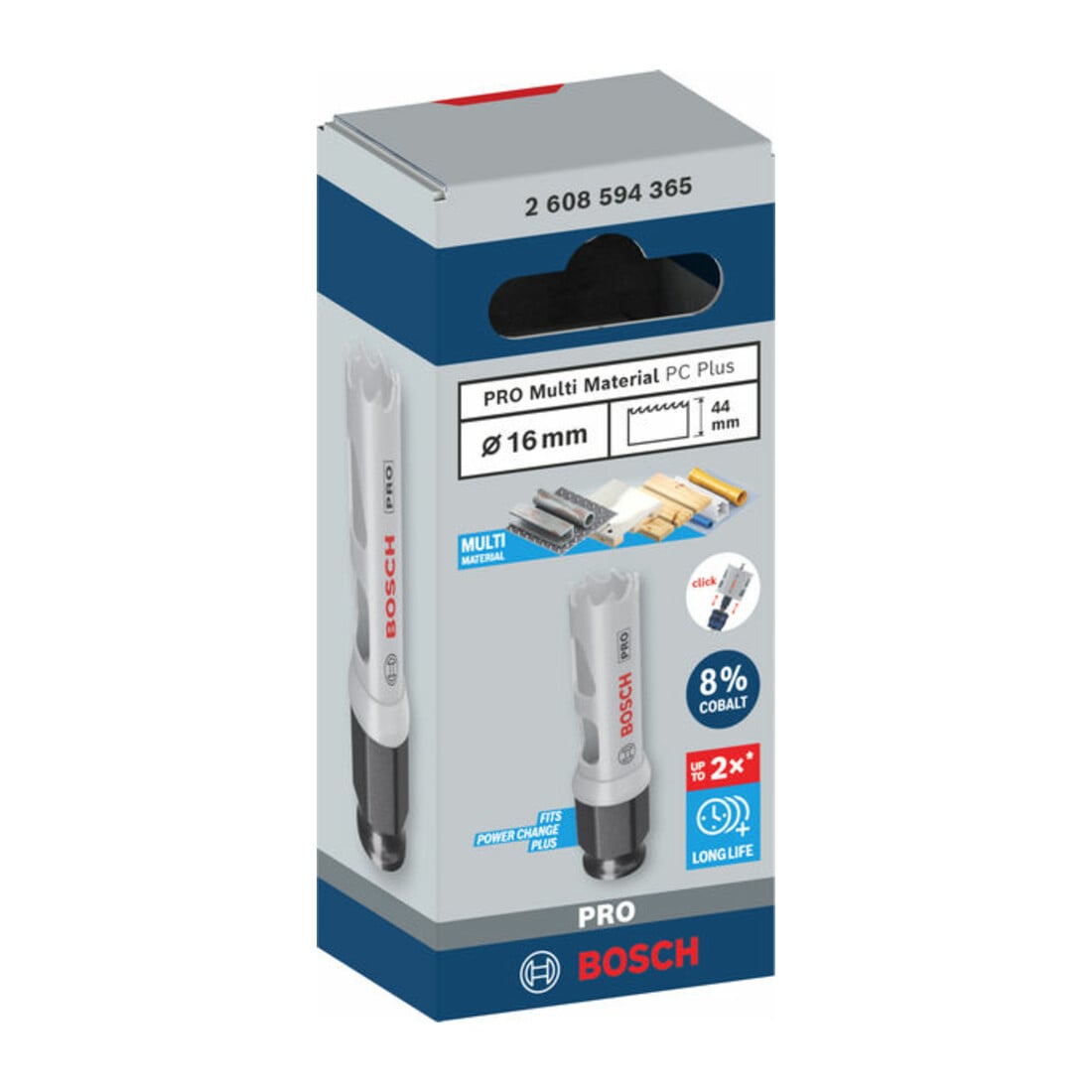 Bosch PRO Multi Material PC Plus Lochsäge, 16 mm