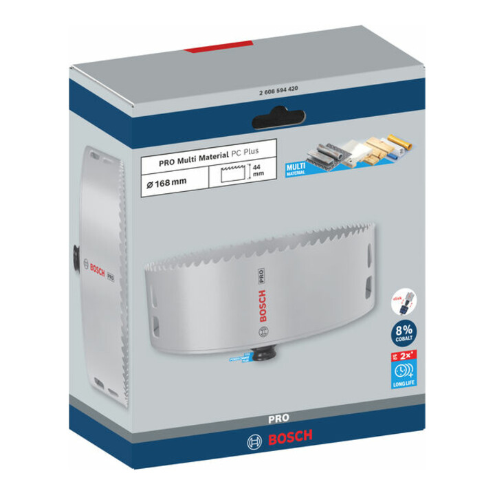 Bosch PRO Multi Material PC Plus Lochsäge, 168 mm