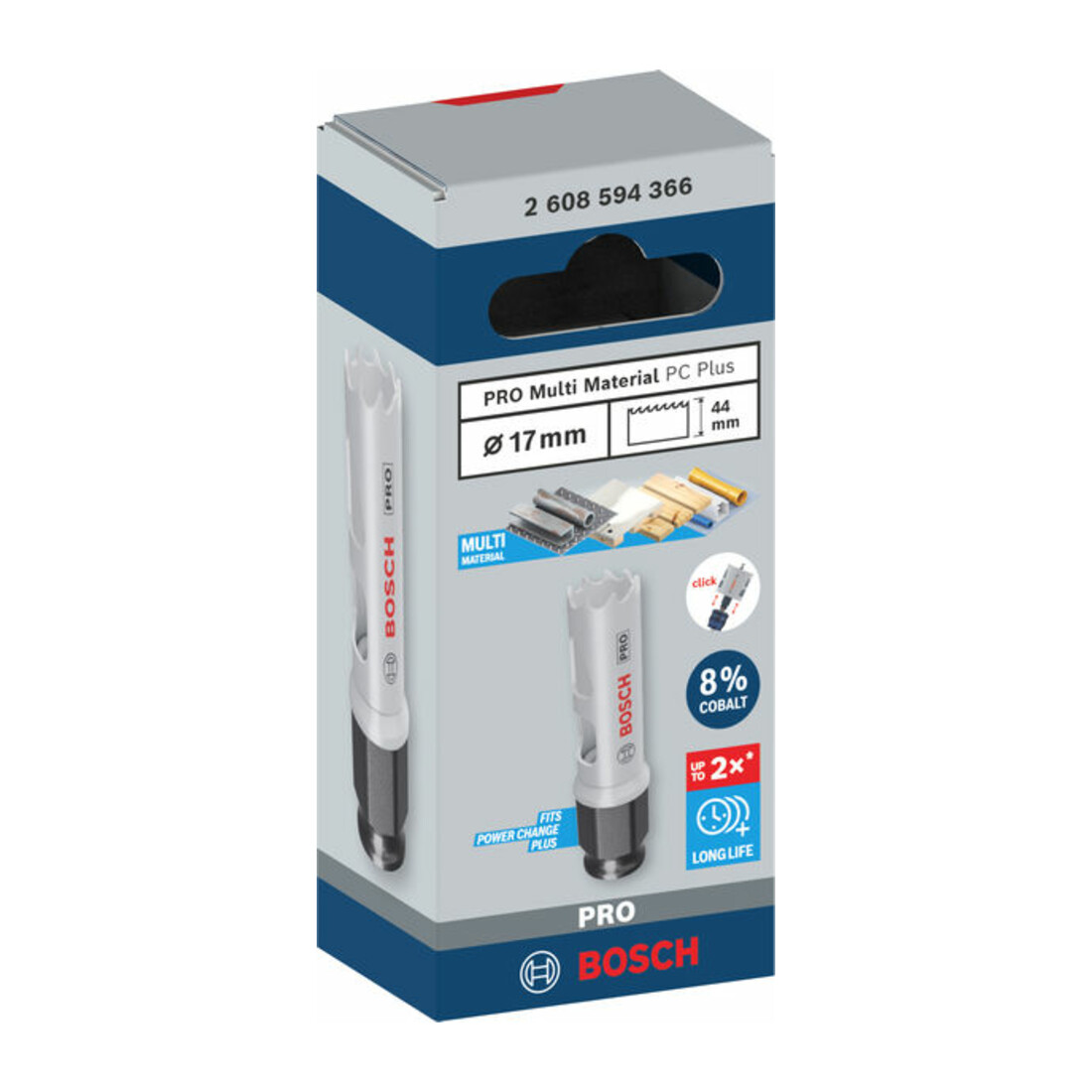 Bosch PRO Multi Material PC Plus Lochsäge, 17 mm