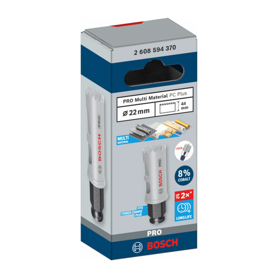 Bosch PRO Multi Material PC Plus Lochsäge, 22 mm