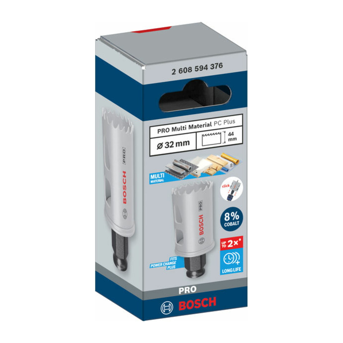 Bosch PRO Multi Material PC Plus Lochsäge, 32 mm
