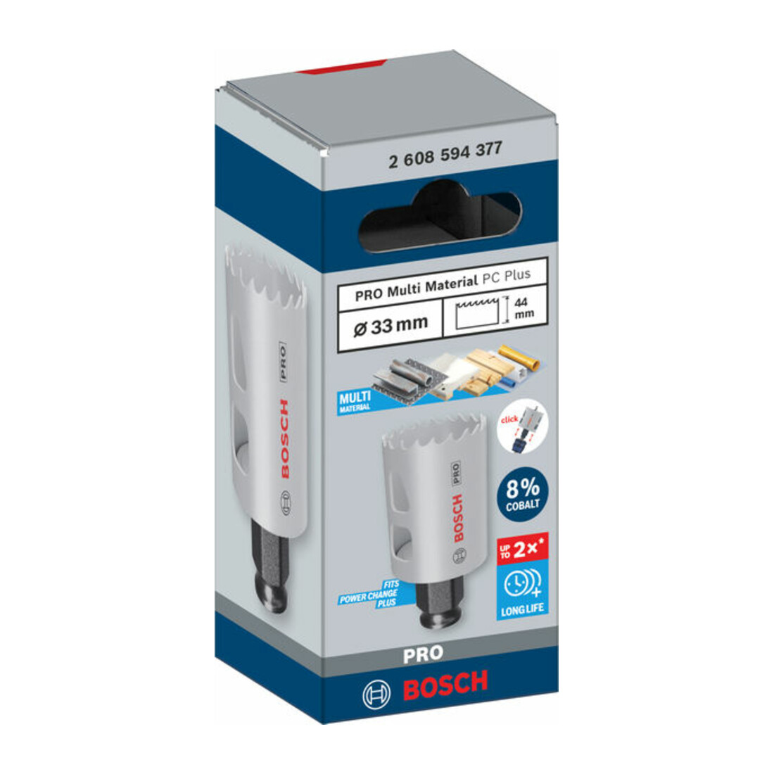 Bosch PRO Multi Material PC Plus Lochsäge, 33 mm