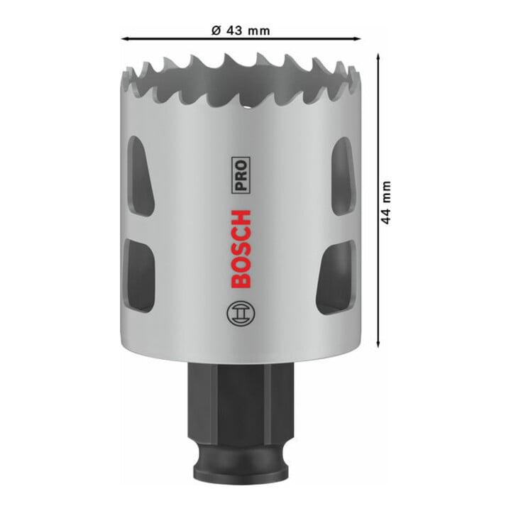 Bosch PRO Multi Material PC Plus Lochsäge, 43 mm