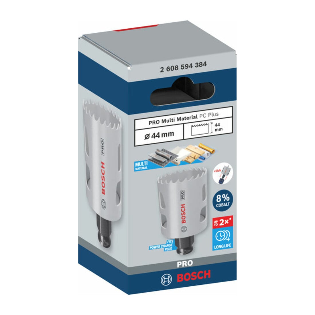 Bosch PRO Multi Material PC Plus Lochsäge, 44 mm
