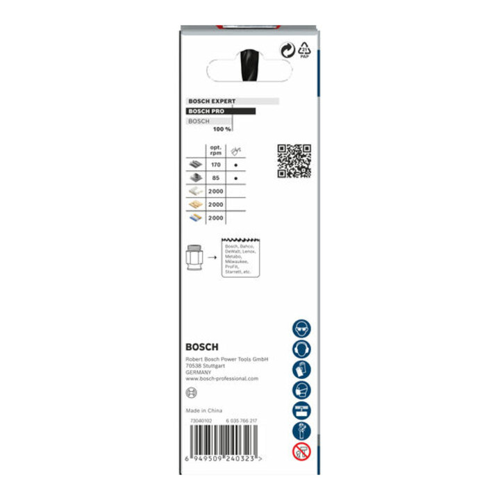 Bosch PRO Multi Material PC Plus Lochsäge, 51 mm, Starter-Set, 5-tlg.