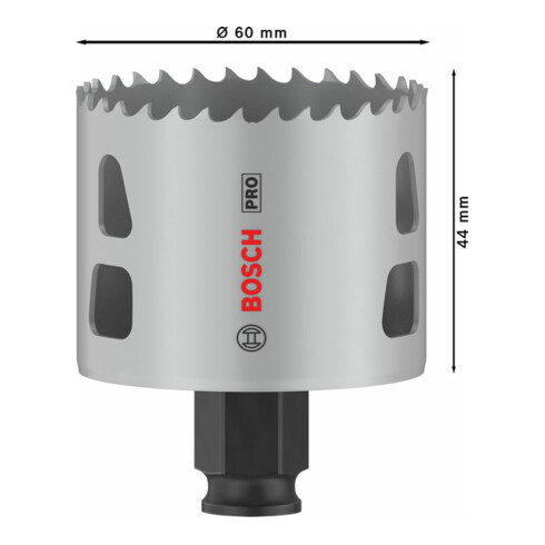 Bosch PRO Multi Material PC Plus Lochsäge, 60 mm, 16-tlg