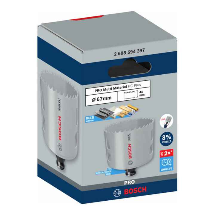 Bosch PRO Multi Material PC Plus Lochsäge, 67 mm