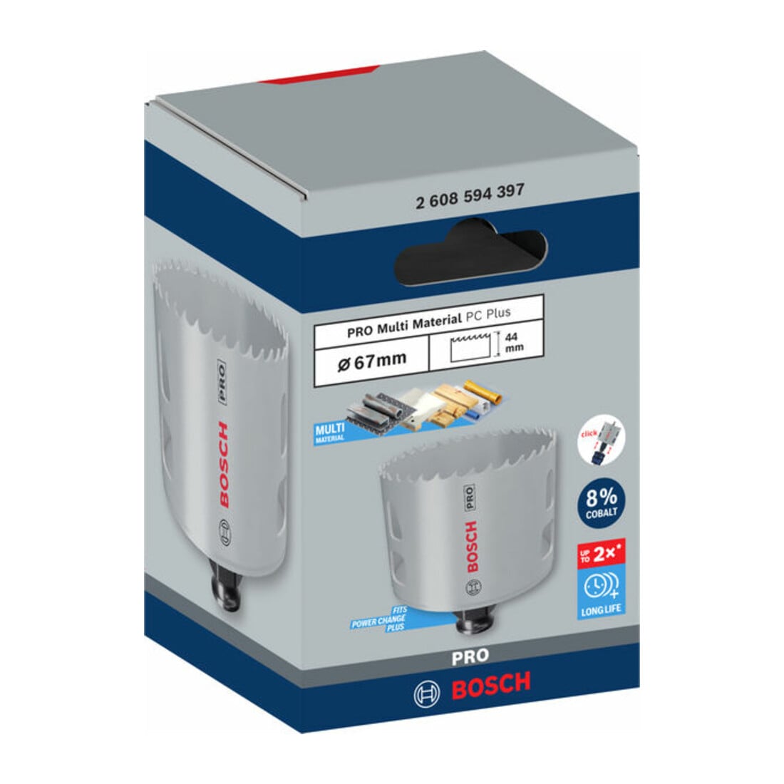 Bosch PRO Multi Material PC Plus Lochsäge, 67 mm
