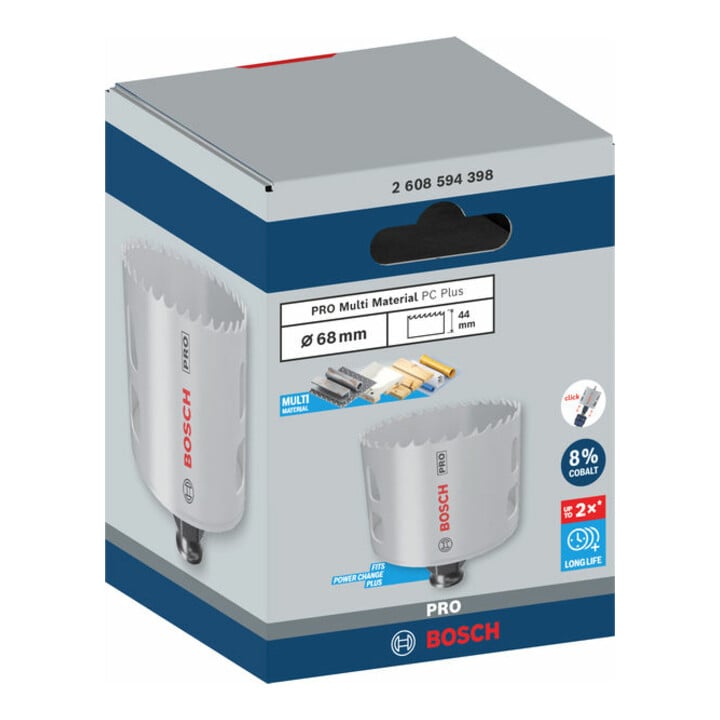 Bosch PRO Multi Material PC Plus Lochsäge, 68 mm