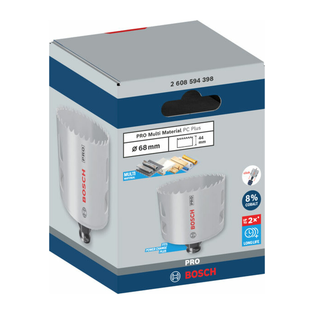Bosch PRO Multi Material PC Plus Lochsäge, 68 mm