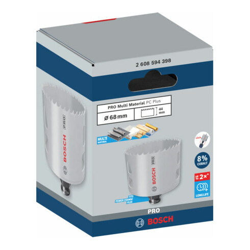 Bosch PRO Multi Material PC Plus Lochsäge, 68 mm