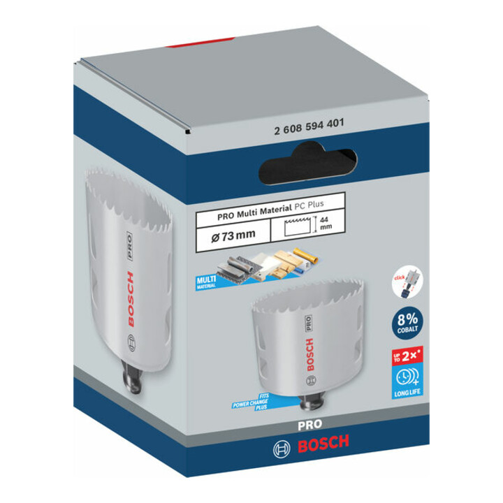 Bosch PRO Multi Material PC Plus Lochsäge, 73 mm