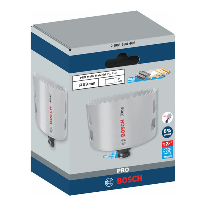 Bosch PRO Multi Material PC Plus Lochsäge, 89 mm