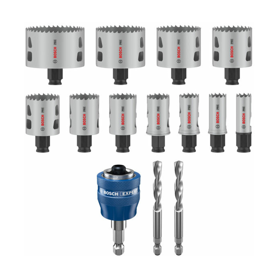 Bosch PRO Multi Material PC Plus Lochsägen-Set, 19-76 mm,14-tlg.
