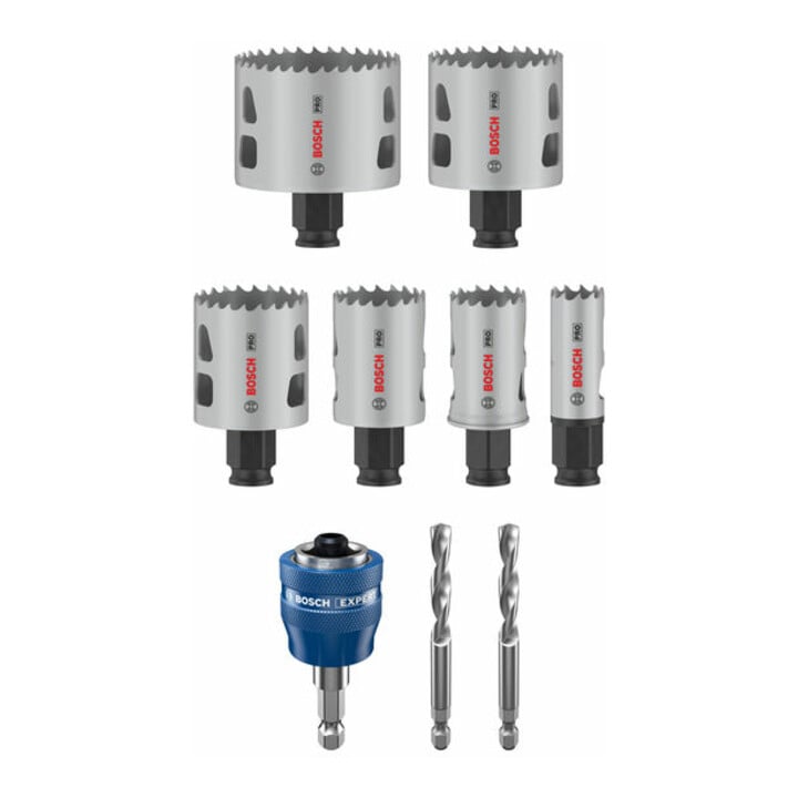 Bosch PRO Multi Material PC Plus Lochsägen-Set, 20, 29, 64 mm, 9-tlg.