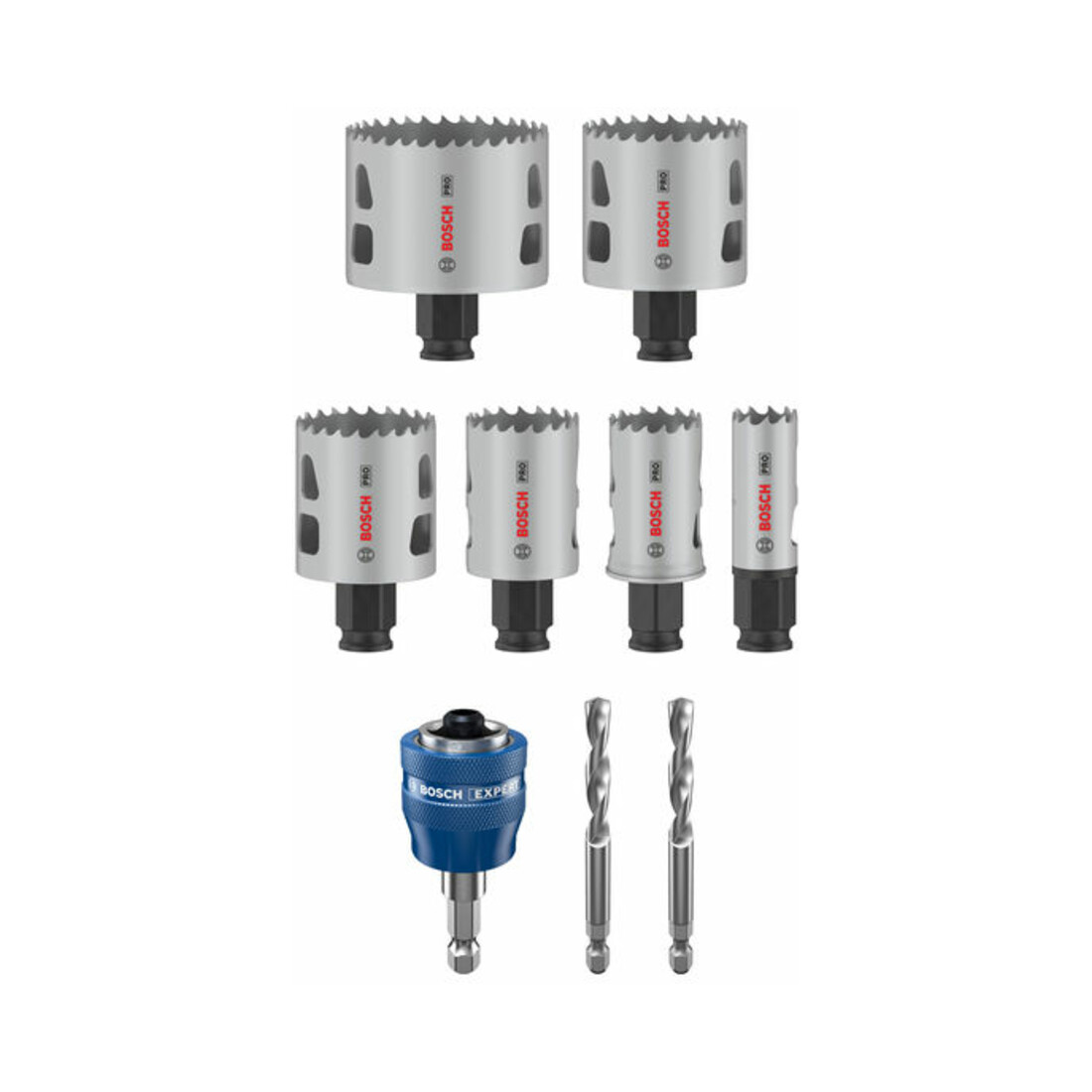 Bosch PRO Multi Material PC Plus Lochsägen-Set, 20, 29, 64 mm, 9-tlg.