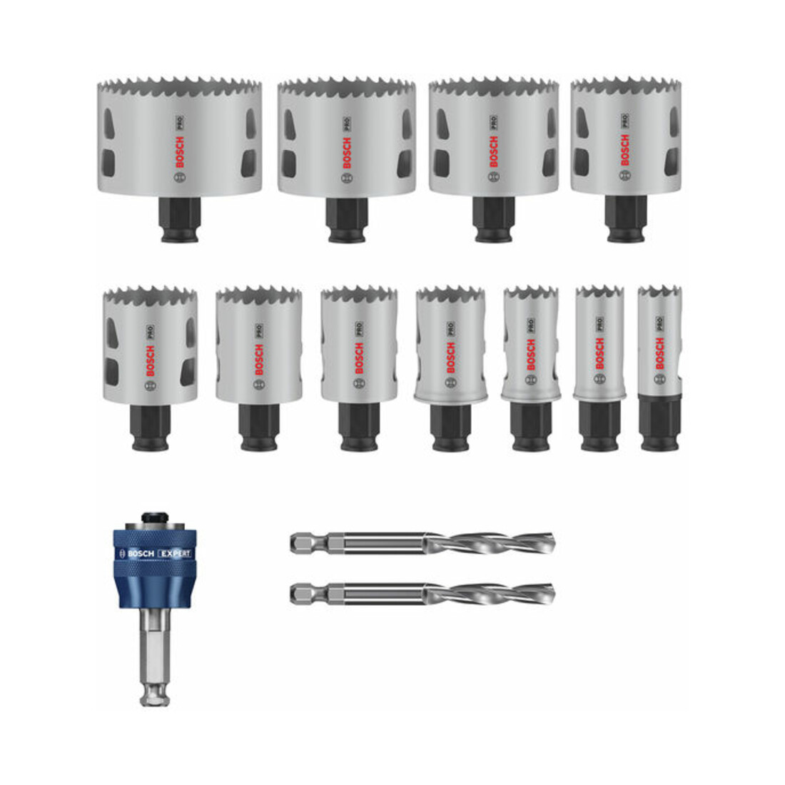 Bosch PRO Multi Material PC Plus Lochsägen-Set, 20, 64, 76 mm, 14-tlg.