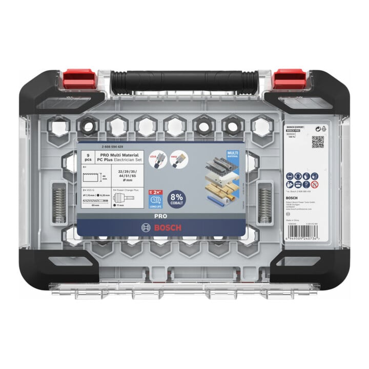 Bosch PRO Multi Material PC Plus Lochsägen-Set, 20-65 mm, 9-tlg.