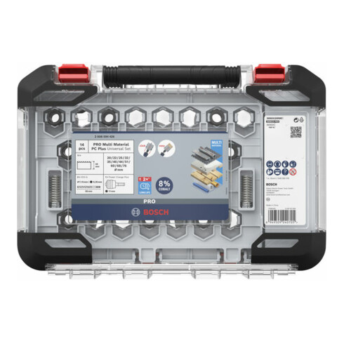 Bosch PRO Multi Material PC Plus Lochsägen-Set, 20, 68, 76 mm, 14-tlg.
