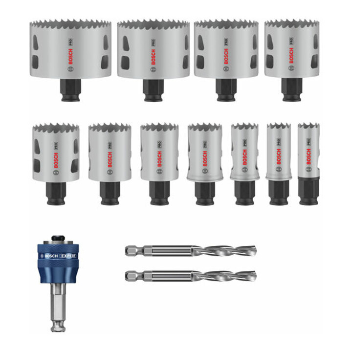 Bosch PRO Multi Material PC Plus Lochsägen-Set, 20, 68, 76 mm, 14-tlg.