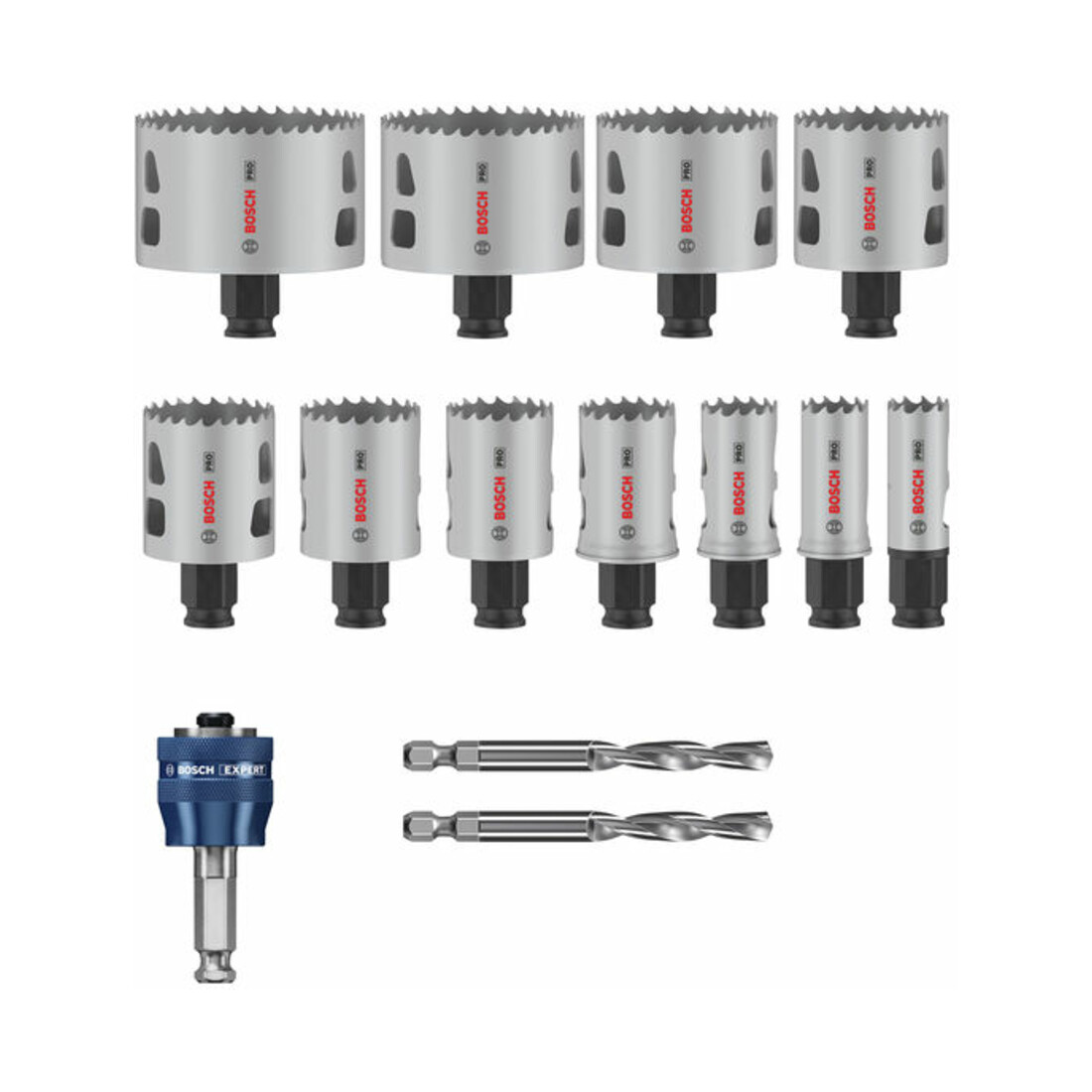 Bosch PRO Multi Material PC Plus Lochsägen-Set, 20, 68, 76 mm, 14-tlg.