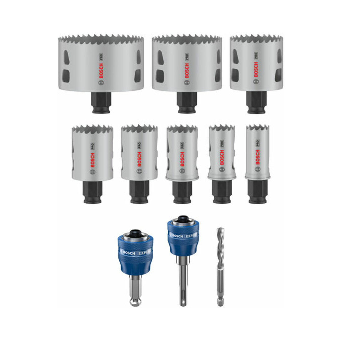 Bosch PRO Multi Material PC Plus Lochsägen-Set, 22-83 mm, 11-tlg.