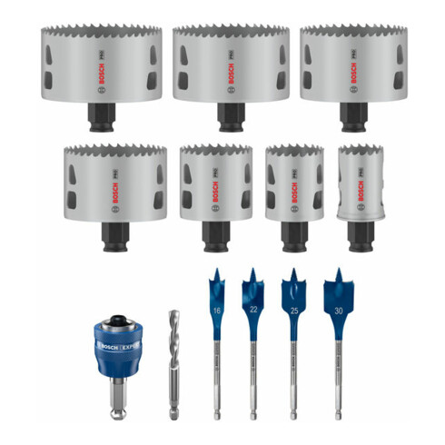 Bosch PRO Multi Material PC Plus Lochsägen Set, 22-86 mm, 13-tlg.