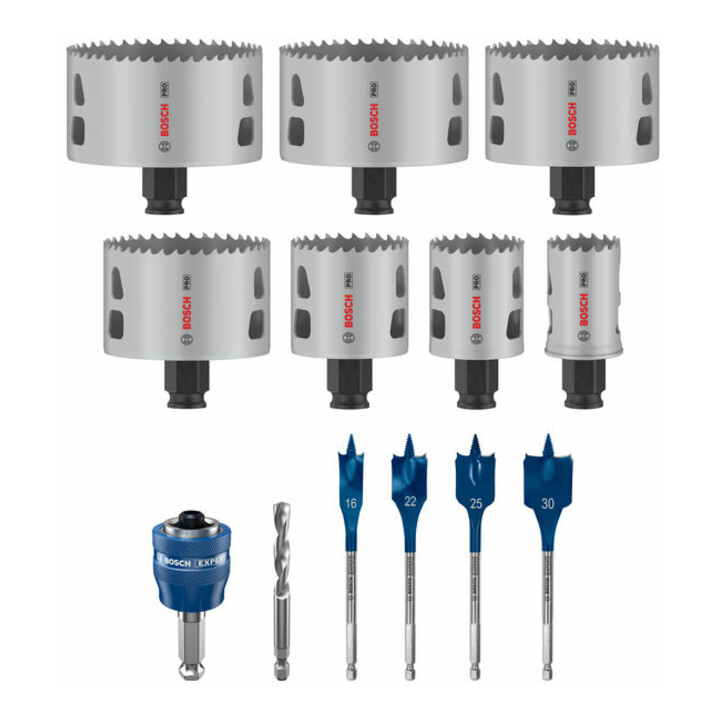 Bosch PRO Multi Material PC Plus Lochsägen Set, 22-86 mm, 13-tlg.