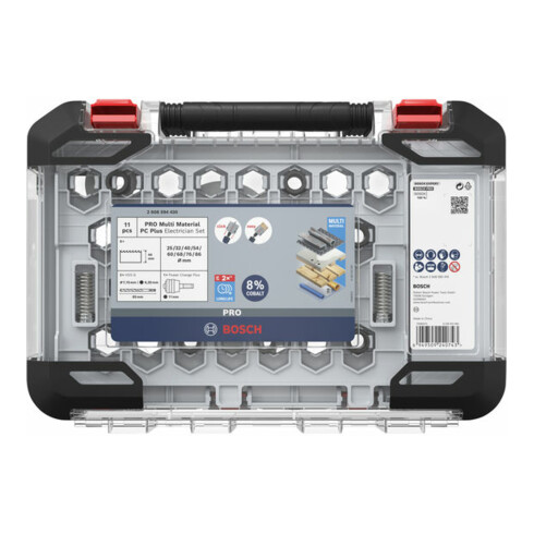 Bosch PRO Multi Material PC Plus Lochsägen-Set, 25-86 mm, 11-tlg.