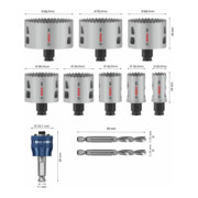 Bosch PRO Multi Material PC Plus Lochsägen-Set, 25-86 mm, 11-tlg.-4