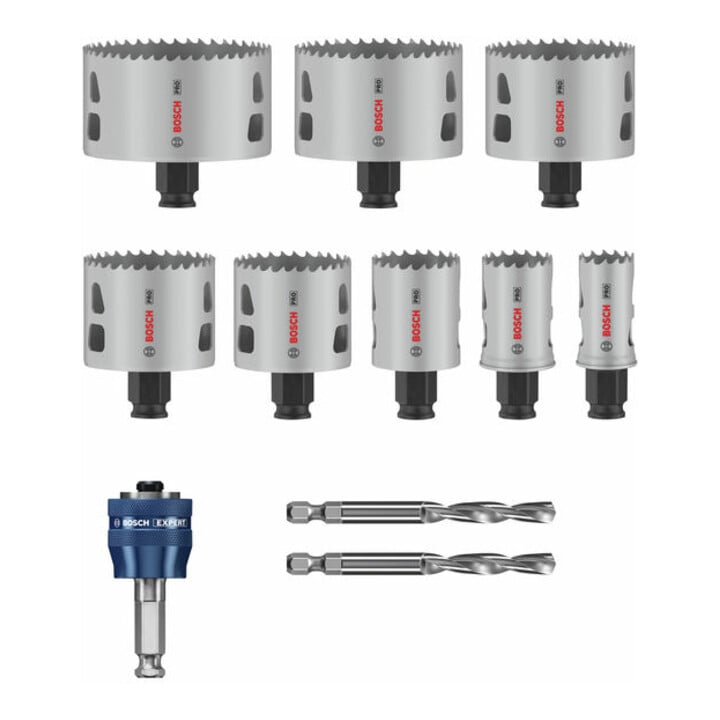 Bosch PRO Multi Material PC Plus Lochsägen-Set, 25-86 mm, 11-tlg.