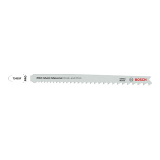 Bosch PRO Multi Material thick and thin T345XF Stichsägeblatt, 132 mm, 2-tlg.