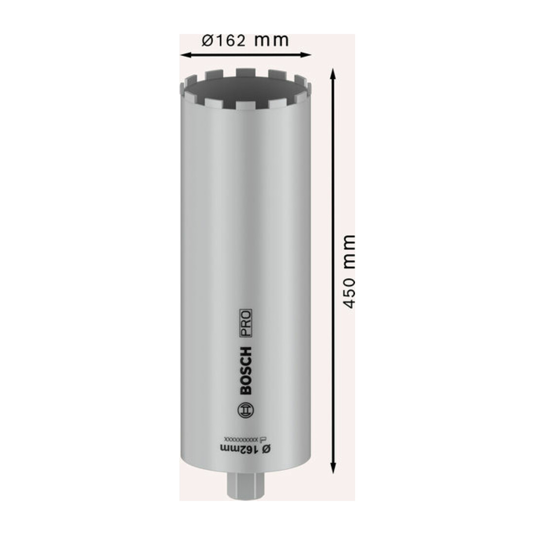 Bosch PRO Nassbohrkrone, 162 x 450 mm, 1 1/4" UNC