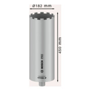 Bosch PRO Nassbohrkrone, 182 x 450 mm, 1 1/4" UNC-4