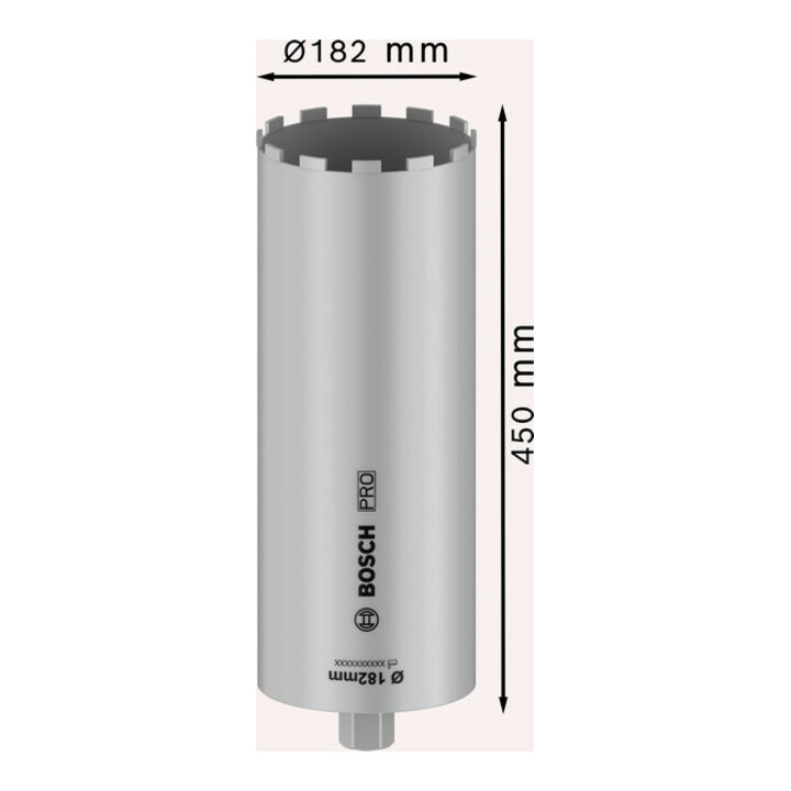Bosch PRO Nassbohrkrone, 182 x 450 mm, 1 1/4" UNC