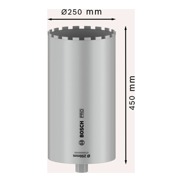 Bosch PRO Nassbohrkrone, 250 x 450 mm, 1 1/4" UNC