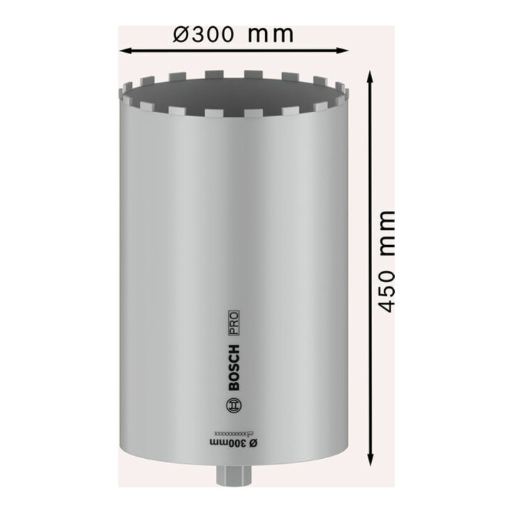 Bosch PRO Nassbohrkrone, 300 x 450 mm, 1 1/4" UNC