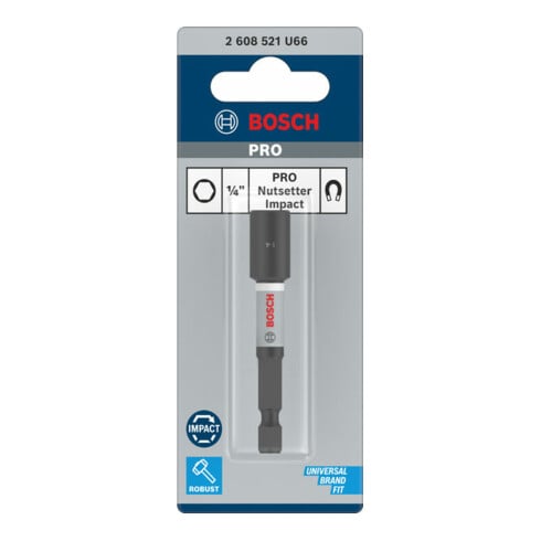 Bosch PRO Nutsetter Impact, 1/4" x 65 mm, 2 9/16" x 65 mm