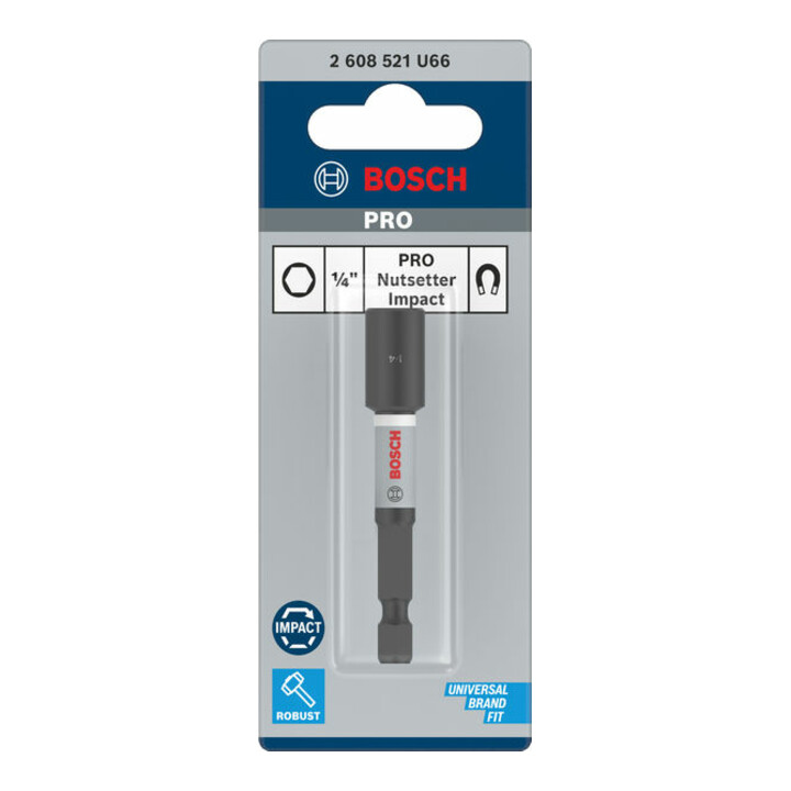 Bosch PRO Nutsetter Impact, 1/4" x 65 mm, 2 9/16" x 65 mm