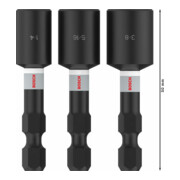 Bosch PRO Nutsetter Impact Set , 1/4" x 50 mm, 5/16" x 50 mm, 3/8" x 50 mm, 3-tlg.-4