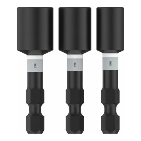 Bosch PRO Nutsetter Impact Set , 1/4" x 50 mm, 5/16" x 50 mm, 3/8" x 50 mm, 3-tlg.