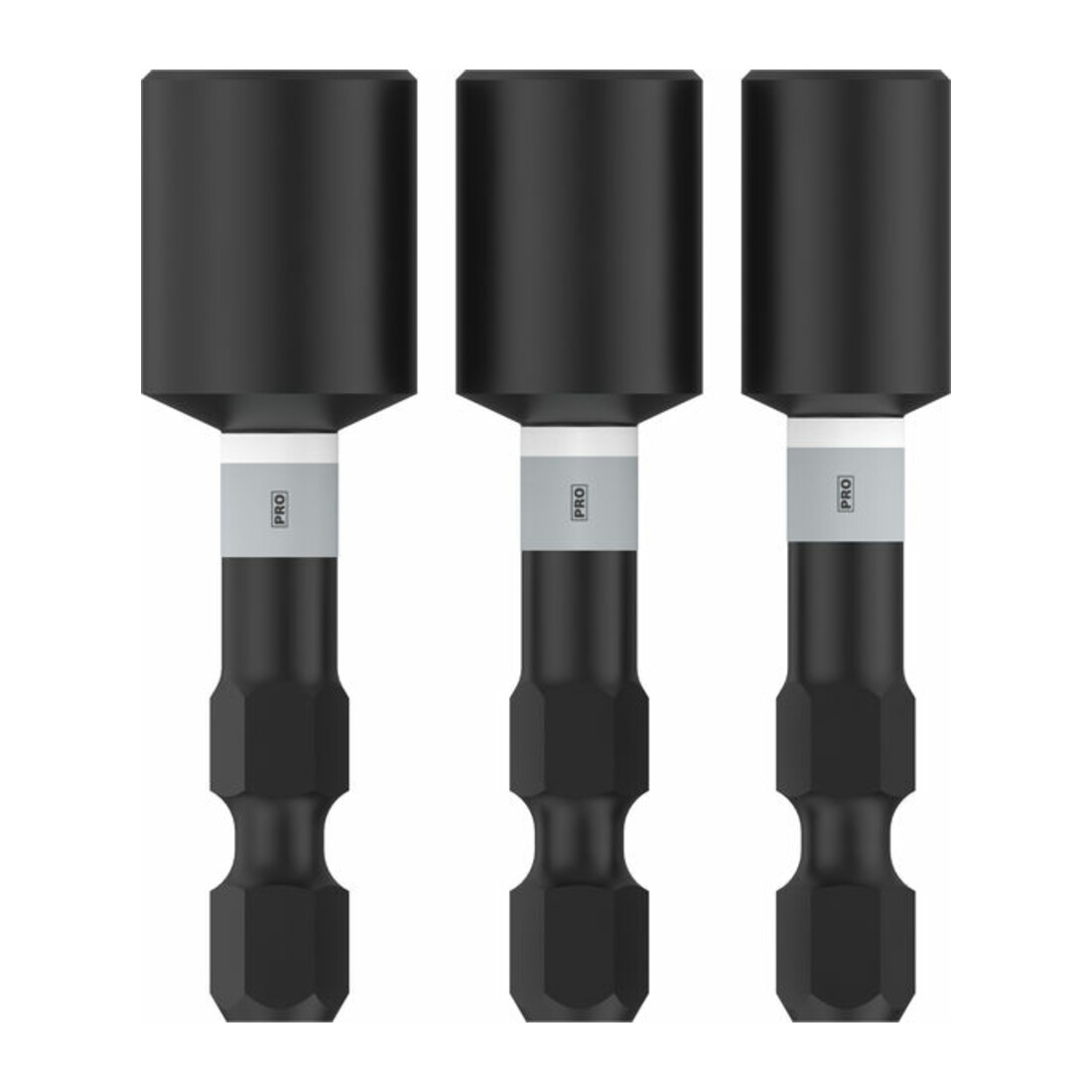 Bosch PRO Nutsetter Impact Set , 1/4" x 50 mm, 5/16" x 50 mm, 3/8" x 50 mm, 3-tlg.