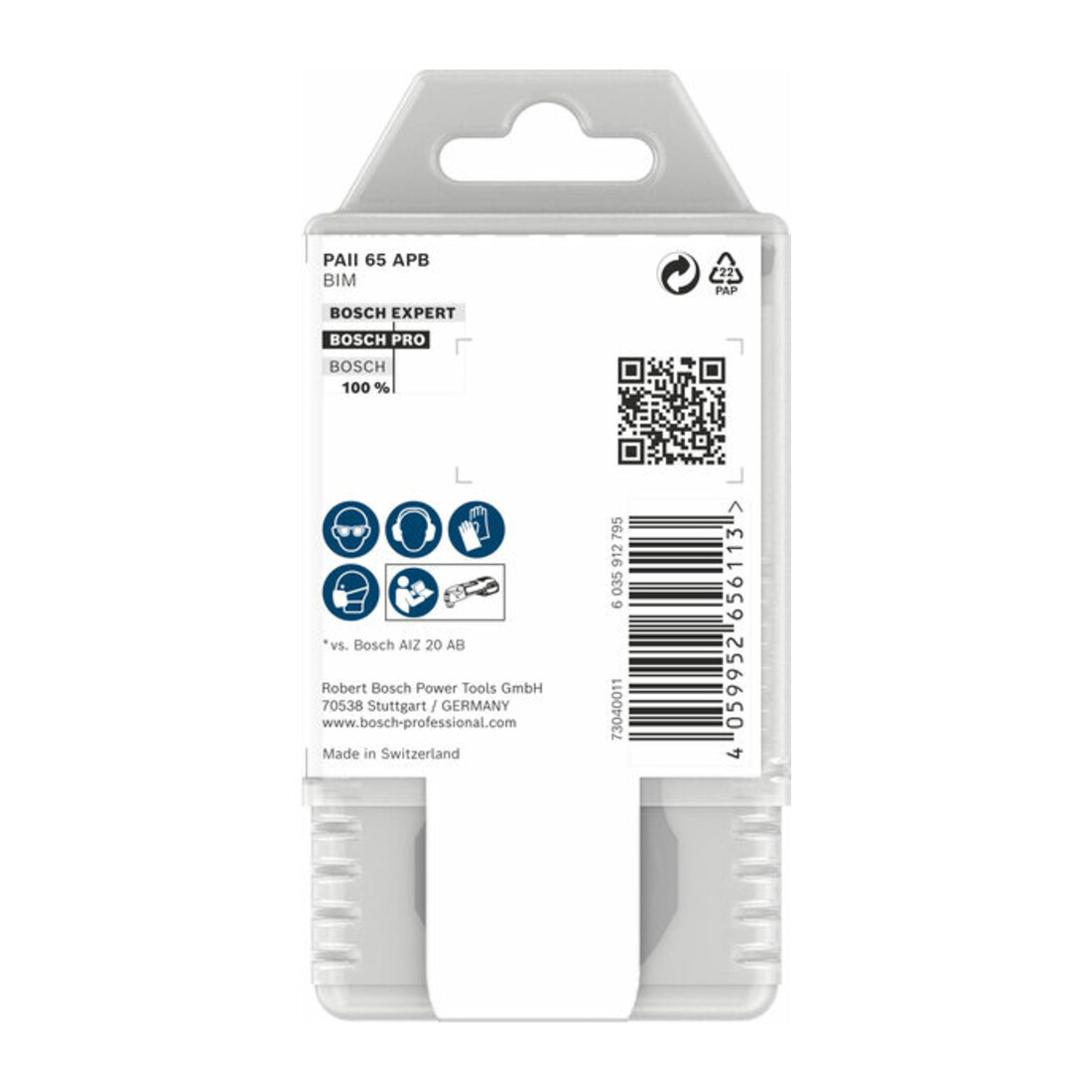 Bosch PRO PAII 65 APB Blatt für Multifunktionswerkzeuge, 65 x 55 mm, 10-tlg.