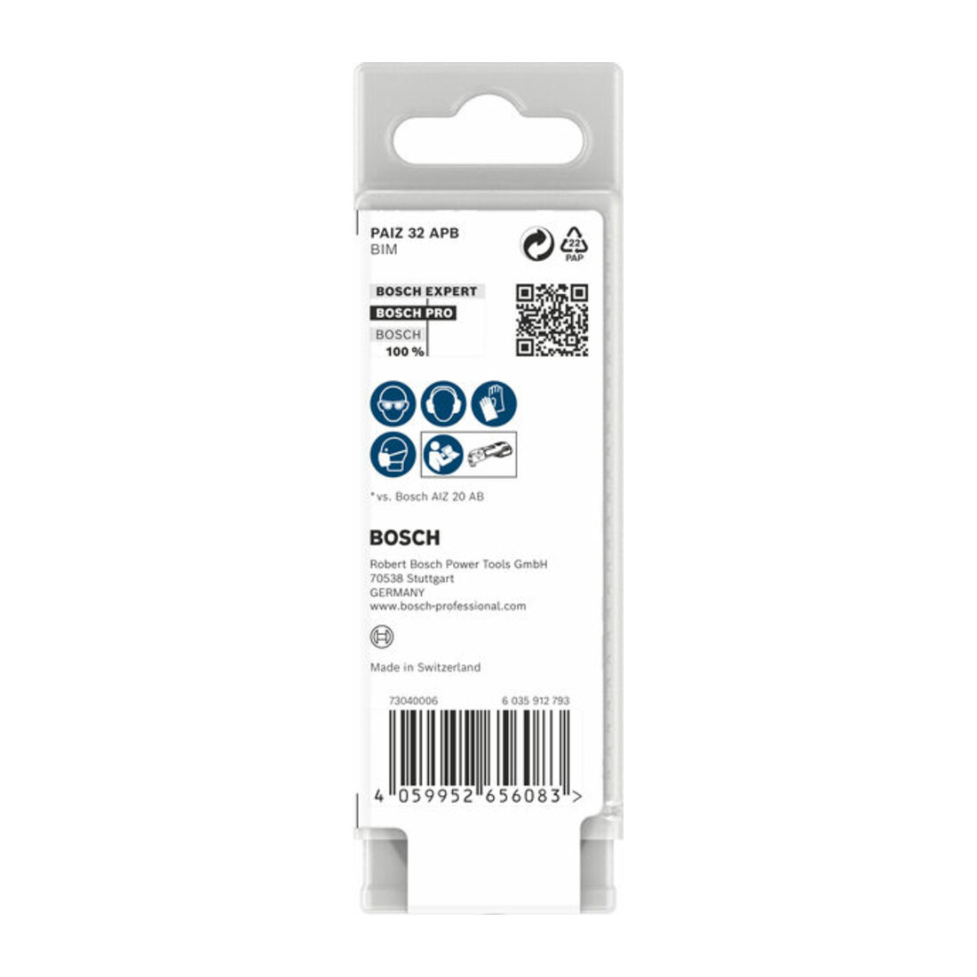 Bosch PRO PAIZ 32 APB Blatt für Multifunktionswerkzeuge, 32 x 60 mm, 10-tlg.
